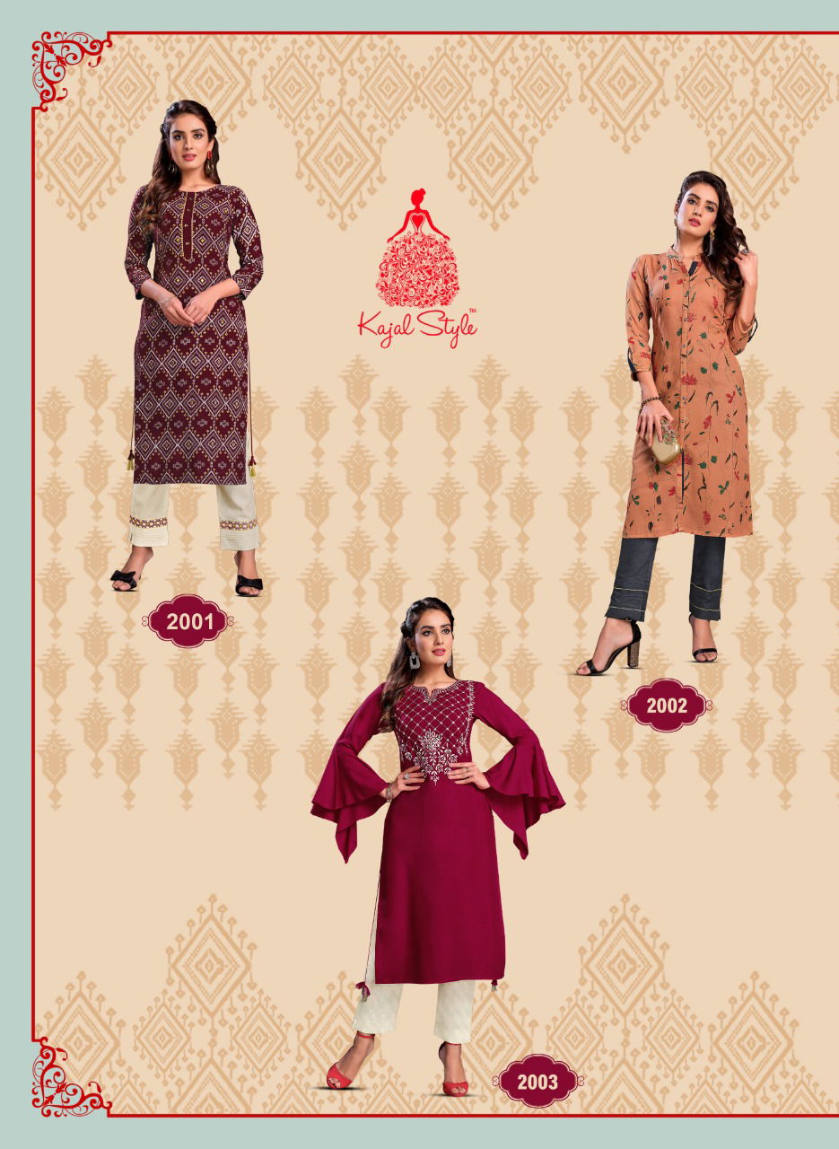 Fashion Paradise 2 Latest Fancy Ethnic Wear Fancy Embroidery Kurti With Bottom Collection
